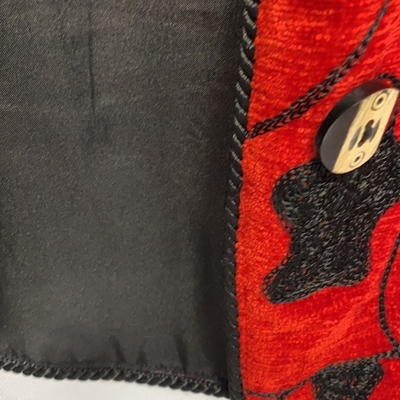 Vintage Allure Cat Dog Picasso Red Black Retro Jacket - Picture 16 of 16